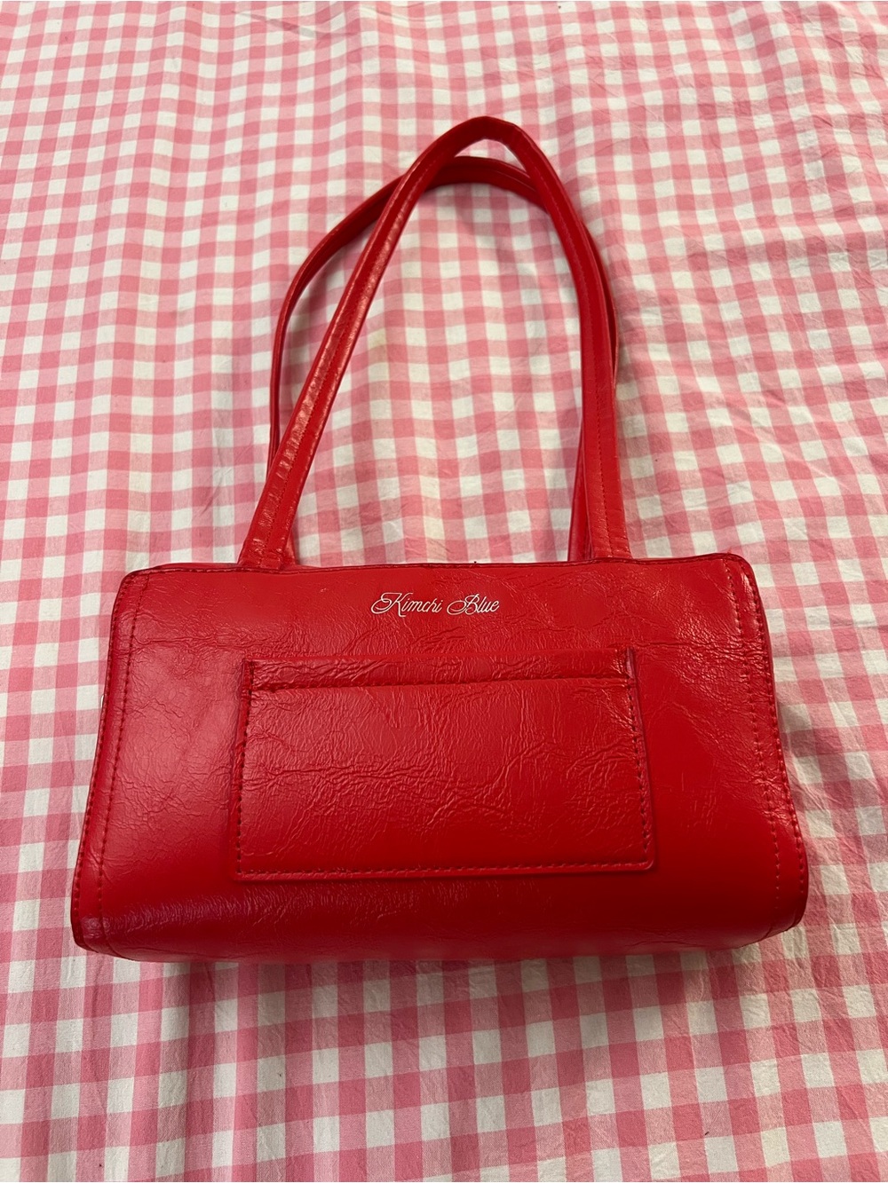 Kimchi Blue Bow Bowler Bag (Color: Red) - Picture 8 of 13
